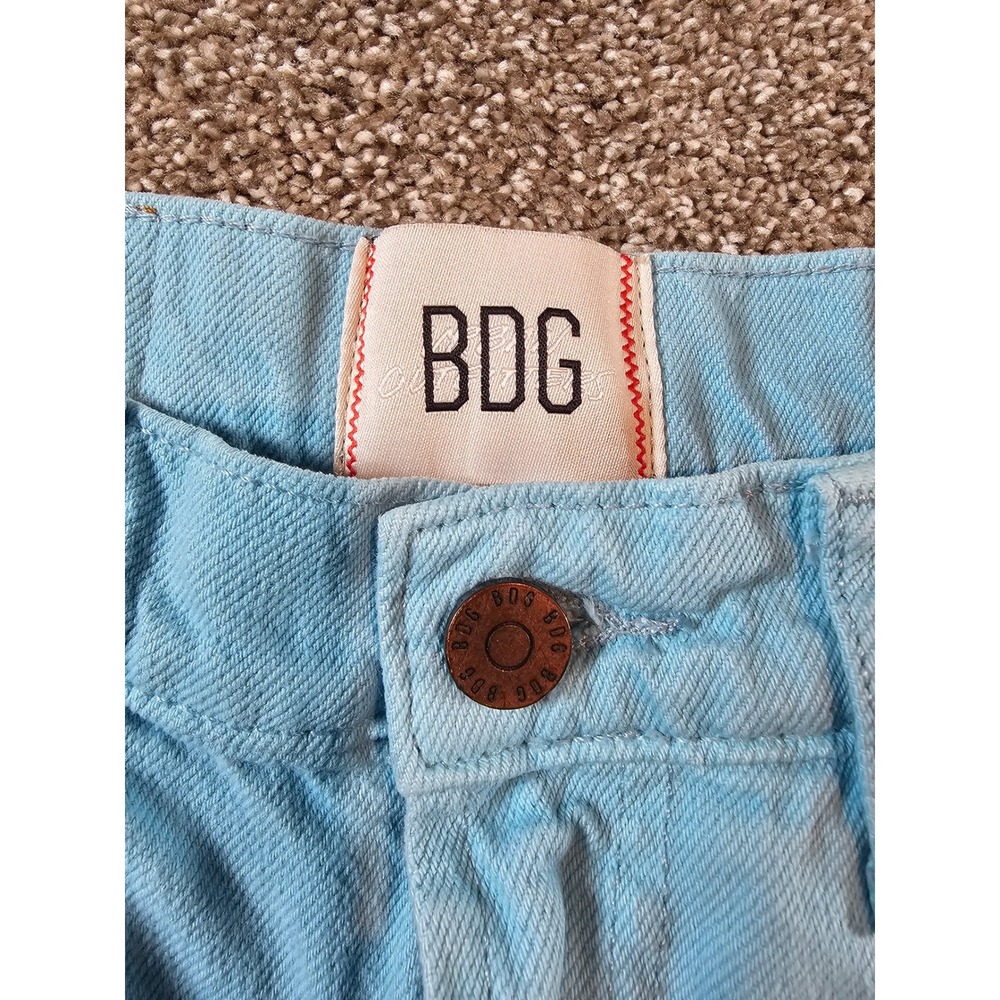 BDG Urban Outfitters High & Wide Leg Jeans Light Blue Wash Denim Size 27 - Picture 13 of 16